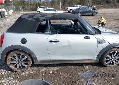 2023 Mini Convertible Cooper S z USA, uszkodzony, nr VIN WMW43DL04P3P73815